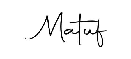 Try this chic Matuf handwritten sign style. Using Autography-DOLnW font elements, it gives your name a sleek, memorable identity. Matuf signature style 10 images and pictures png