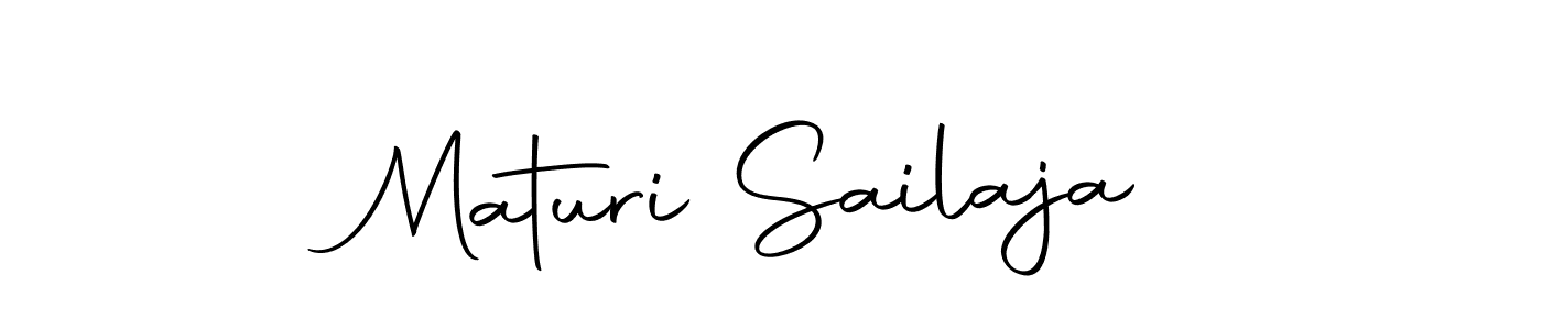 Create a beautiful signature design for name Maturi Sailaja. With this signature (Autography-DOLnW) fonts, you can make a handwritten signature for free. Maturi Sailaja signature style 10 images and pictures png