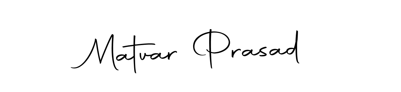 Create a beautiful signature design for name Matvar Prasad. With this signature (Autography-DOLnW) fonts, you can make a handwritten signature for free. Matvar Prasad signature style 10 images and pictures png