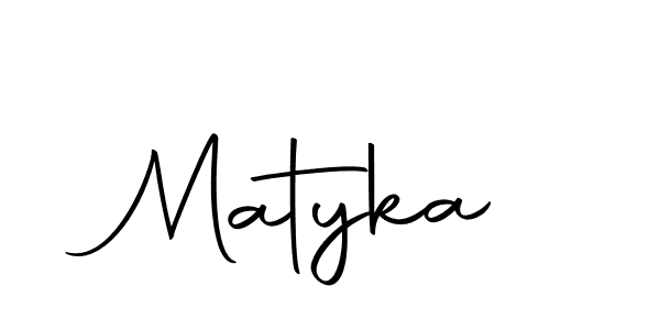 Make a beautiful signature design for name Matyka. With this signature (Autography-DOLnW) style, you can create a handwritten signature for free. Matyka signature style 10 images and pictures png
