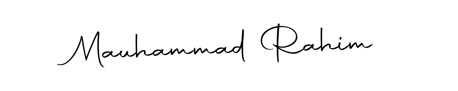 Create a beautiful signature design for name Mauhammad Rahim. With this signature (Autography-DOLnW) fonts, you can make a handwritten signature for free. Mauhammad Rahim signature style 10 images and pictures png