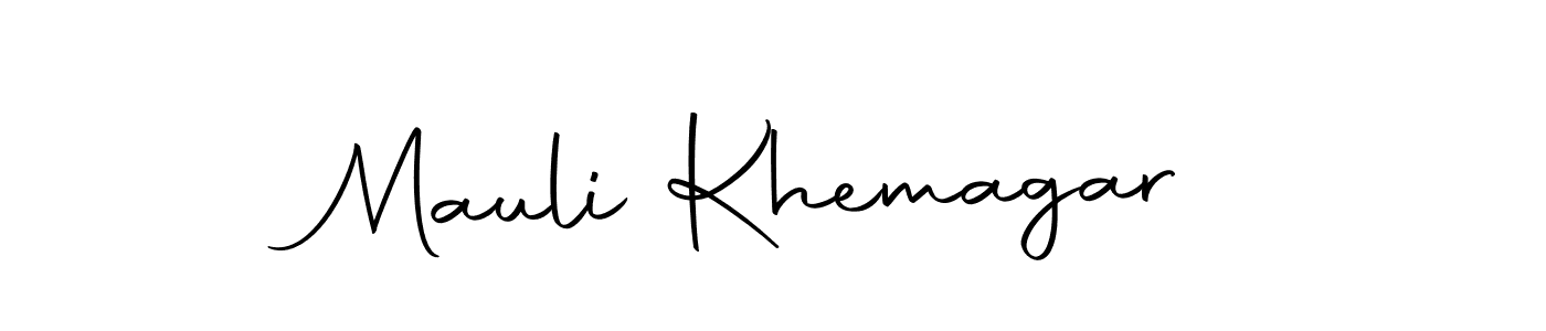 You can use this online signature creator to create a handwritten signature for the name Mauli Khemagar. This is the best online autograph maker. Mauli Khemagar signature style 10 images and pictures png