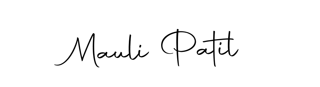 Design your own signature with our free online signature maker. With this signature software, you can create a handwritten (Autography-DOLnW) signature for name Mauli Patil. Mauli Patil signature style 10 images and pictures png