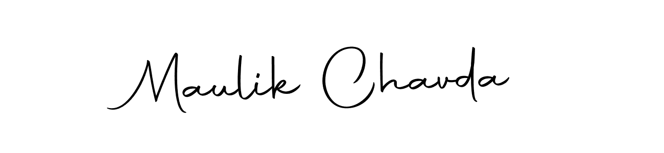 Also we have Maulik Chavda name is the best signature style. Create professional handwritten signature collection using Autography-DOLnW autograph style. Maulik Chavda signature style 10 images and pictures png