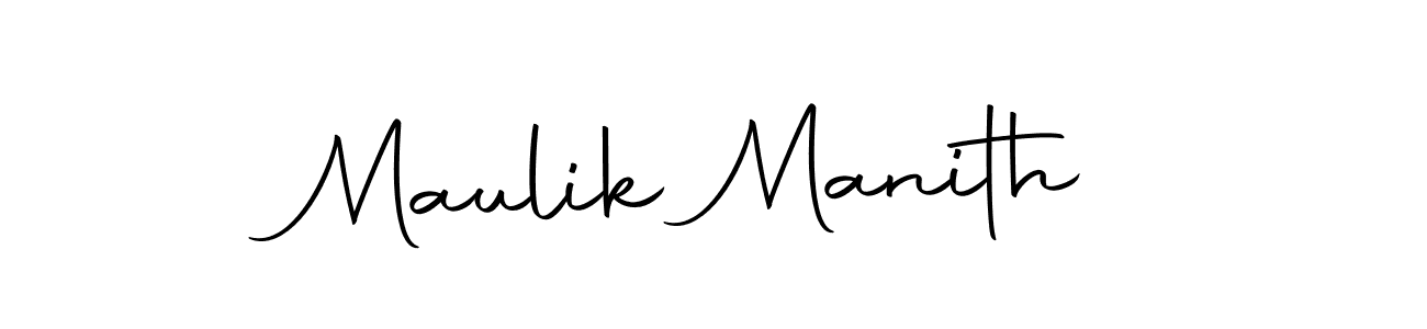 Also we have Maulik Manith name is the best signature style. Create professional handwritten signature collection using Autography-DOLnW autograph style. Maulik Manith signature style 10 images and pictures png