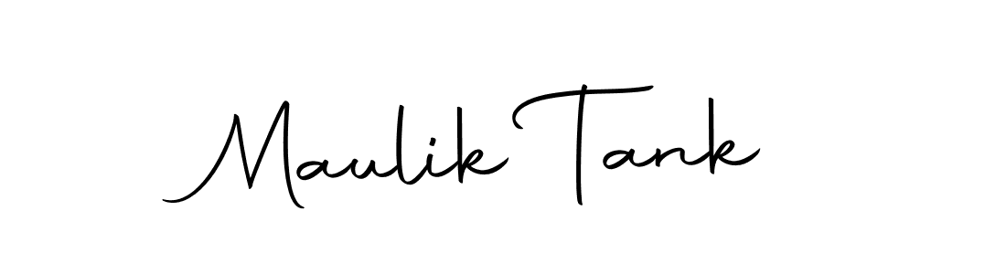 How to make Maulik Tank name signature. Use Autography-DOLnW style for creating short signs online. This is the latest handwritten sign. Maulik Tank signature style 10 images and pictures png