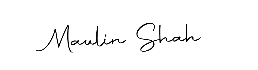 Create a beautiful signature design for name Maulin Shah. With this signature (Autography-DOLnW) fonts, you can make a handwritten signature for free. Maulin Shah signature style 10 images and pictures png