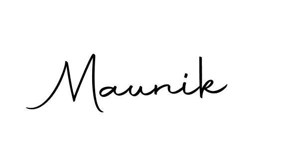 if you are searching for the best signature style for your name Maunik. so please give up your signature search. here we have designed multiple signature styles  using Autography-DOLnW. Maunik signature style 10 images and pictures png