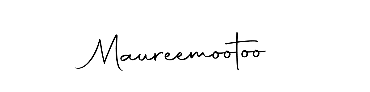 Design your own signature with our free online signature maker. With this signature software, you can create a handwritten (Autography-DOLnW) signature for name Maureemootoo. Maureemootoo signature style 10 images and pictures png