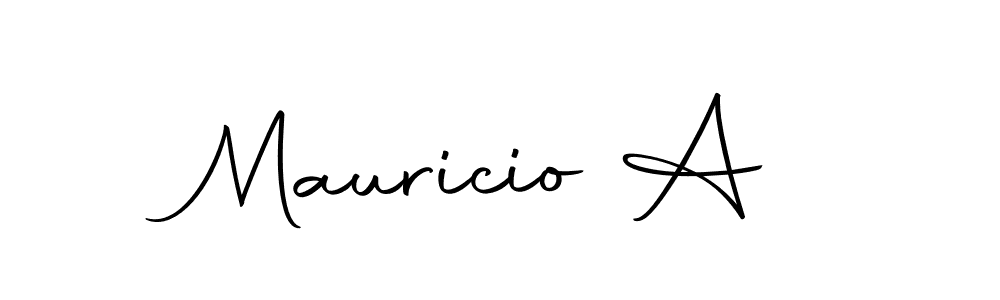 Design your own signature with our free online signature maker. With this signature software, you can create a handwritten (Autography-DOLnW) signature for name Mauricio A. Mauricio A signature style 10 images and pictures png