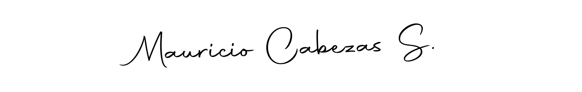 The best way (Autography-DOLnW) to make a short signature is to pick only two or three words in your name. The name Mauricio Cabezas S. include a total of six letters. For converting this name. Mauricio Cabezas S. signature style 10 images and pictures png