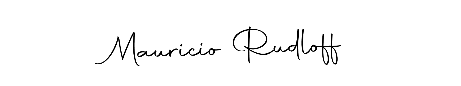 How to make Mauricio Rudloff name signature. Use Autography-DOLnW style for creating short signs online. This is the latest handwritten sign. Mauricio Rudloff signature style 10 images and pictures png