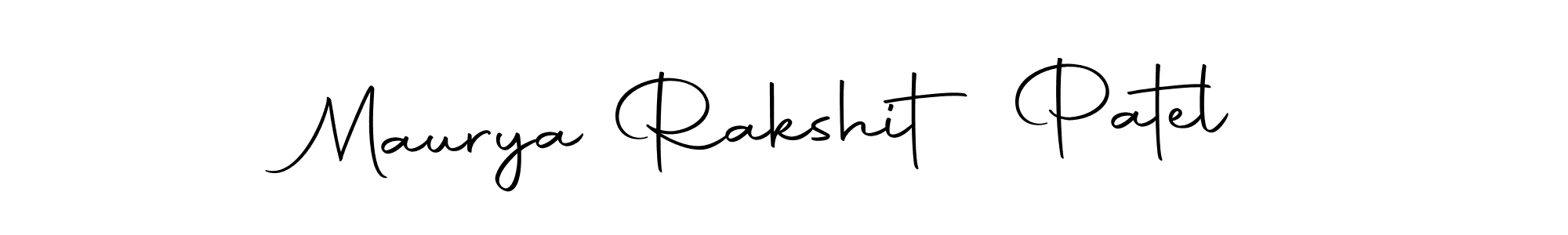 Here are the top 10 professional signature styles for the name Maurya Rakshit Patel. These are the best autograph styles you can use for your name. Maurya Rakshit Patel signature style 10 images and pictures png