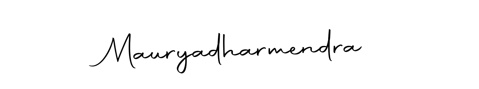 How to make Mauryadharmendra signature? Autography-DOLnW is a professional autograph style. Create handwritten signature for Mauryadharmendra name. Mauryadharmendra signature style 10 images and pictures png