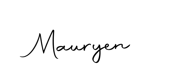 Design your own signature with our free online signature maker. With this signature software, you can create a handwritten (Autography-DOLnW) signature for name Mauryen. Mauryen signature style 10 images and pictures png