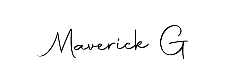 Maverick G stylish signature style. Best Handwritten Sign (Autography-DOLnW) for my name. Handwritten Signature Collection Ideas for my name Maverick G. Maverick G signature style 10 images and pictures png
