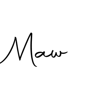 Make a beautiful signature design for name Maw. With this signature (Autography-DOLnW) style, you can create a handwritten signature for free. Maw signature style 10 images and pictures png