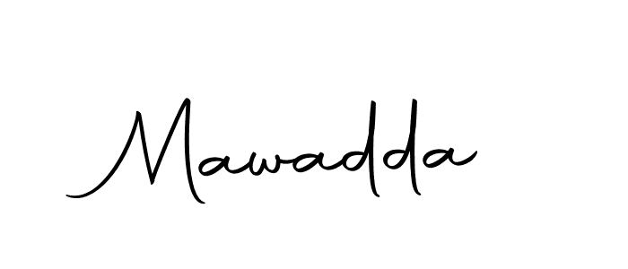 How to make Mawadda name signature. Use Autography-DOLnW style for creating short signs online. This is the latest handwritten sign. Mawadda signature style 10 images and pictures png