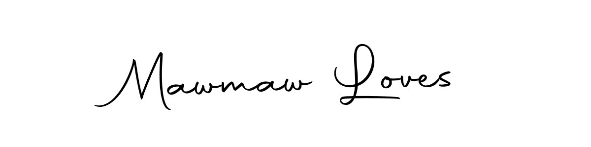 Similarly Autography-DOLnW is the best handwritten signature design. Signature creator online .You can use it as an online autograph creator for name Mawmaw Loves. Mawmaw Loves signature style 10 images and pictures png