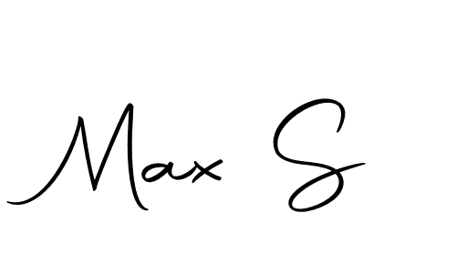 Design your own signature with our free online signature maker. With this signature software, you can create a handwritten (Autography-DOLnW) signature for name Max S. Max S signature style 10 images and pictures png