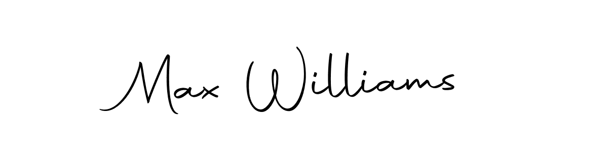 Create a beautiful signature design for name Max Williams. With this signature (Autography-DOLnW) fonts, you can make a handwritten signature for free. Max Williams signature style 10 images and pictures png