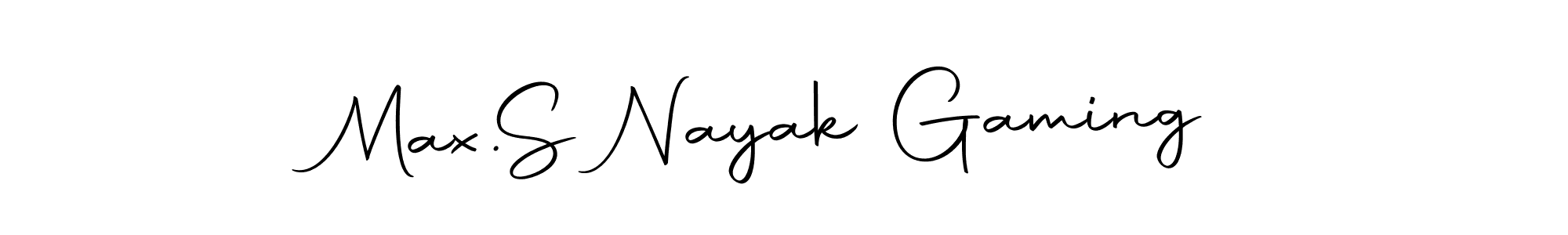 The best way (Autography-DOLnW) to make a short signature is to pick only two or three words in your name. The name Max.  S Nayak Gaming include a total of six letters. For converting this name. Max.  S Nayak Gaming signature style 10 images and pictures png