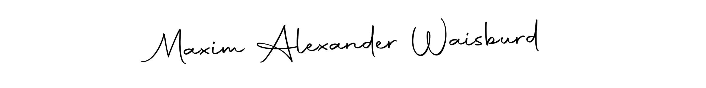 It looks lik you need a new signature style for name Maxim Alexander Waisburd. Design unique handwritten (Autography-DOLnW) signature with our free signature maker in just a few clicks. Maxim Alexander Waisburd signature style 10 images and pictures png