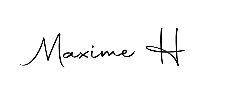 How to make Maxime H signature? Autography-DOLnW is a professional autograph style. Create handwritten signature for Maxime H name. Maxime H signature style 10 images and pictures png