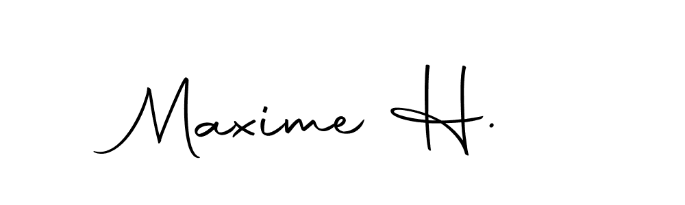 Similarly Autography-DOLnW is the best handwritten signature design. Signature creator online .You can use it as an online autograph creator for name Maxime H. . Maxime H.  signature style 10 images and pictures png