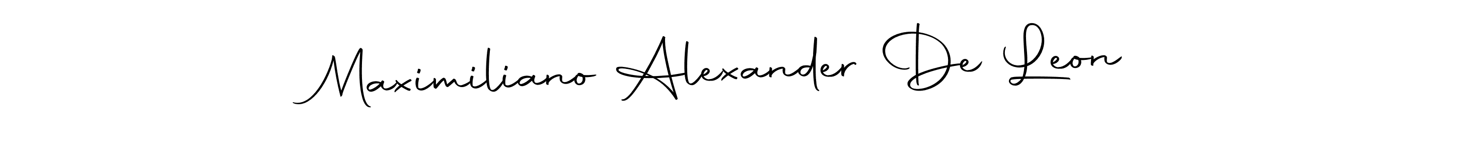 Also we have Maximiliano Alexander De Leon name is the best signature style. Create professional handwritten signature collection using Autography-DOLnW autograph style. Maximiliano Alexander De Leon signature style 10 images and pictures png