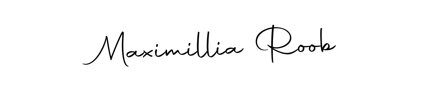 Make a beautiful signature design for name Maximillia Roob. Use this online signature maker to create a handwritten signature for free. Maximillia Roob signature style 10 images and pictures png