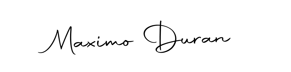 Create a beautiful signature design for name Maximo Duran. With this signature (Autography-DOLnW) fonts, you can make a handwritten signature for free. Maximo Duran signature style 10 images and pictures png