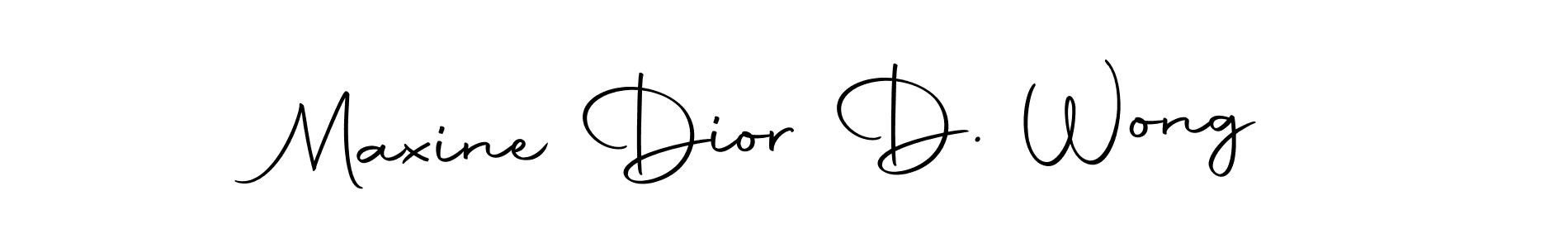 Use a signature maker to create a handwritten signature online. With this signature software, you can design (Autography-DOLnW) your own signature for name Maxine Dior D. Wong. Maxine Dior D. Wong signature style 10 images and pictures png