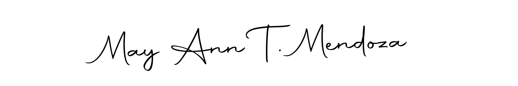 Create a beautiful signature design for name May Ann T. Mendoza. With this signature (Autography-DOLnW) fonts, you can make a handwritten signature for free. May Ann T. Mendoza signature style 10 images and pictures png