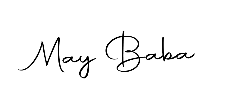 How to make May Baba signature? Autography-DOLnW is a professional autograph style. Create handwritten signature for May Baba name. May Baba signature style 10 images and pictures png