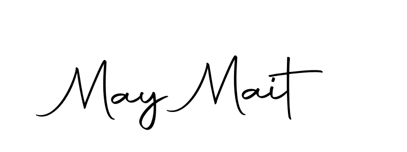 Create a beautiful signature design for name May Mait. With this signature (Autography-DOLnW) fonts, you can make a handwritten signature for free. May Mait signature style 10 images and pictures png