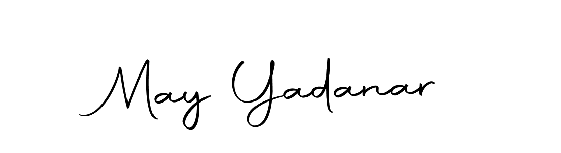 How to make May Yadanar name signature. Use Autography-DOLnW style for creating short signs online. This is the latest handwritten sign. May Yadanar signature style 10 images and pictures png