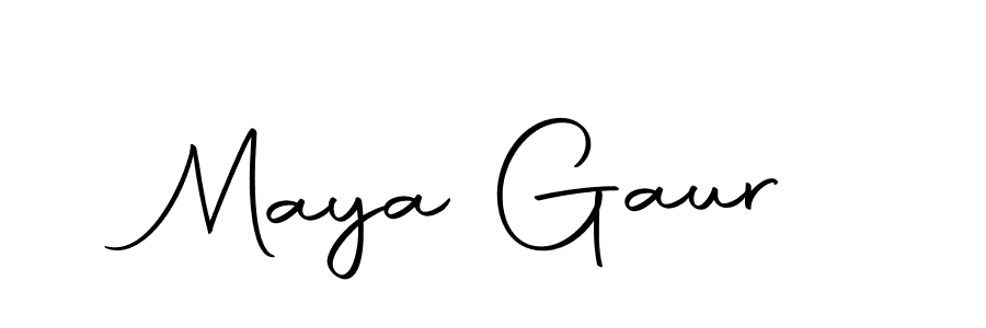 Use a signature maker to create a handwritten signature online. With this signature software, you can design (Autography-DOLnW) your own signature for name Maya Gaur. Maya Gaur signature style 10 images and pictures png