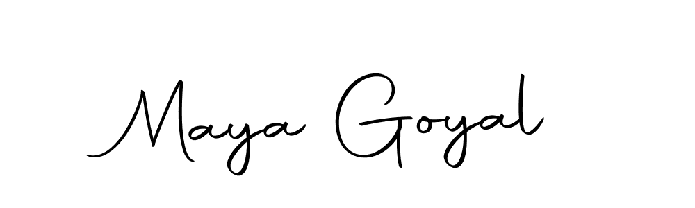 It looks lik you need a new signature style for name Maya Goyal. Design unique handwritten (Autography-DOLnW) signature with our free signature maker in just a few clicks. Maya Goyal signature style 10 images and pictures png