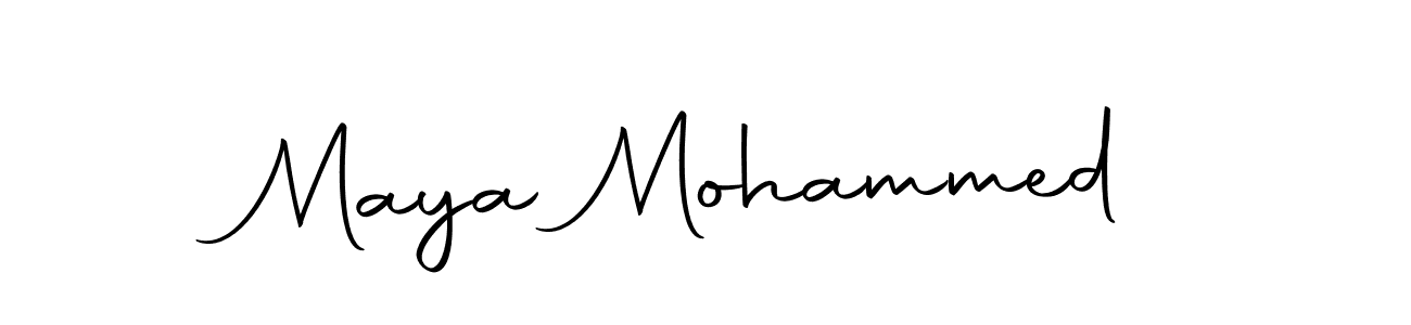 Use a signature maker to create a handwritten signature online. With this signature software, you can design (Autography-DOLnW) your own signature for name Maya Mohammed. Maya Mohammed signature style 10 images and pictures png