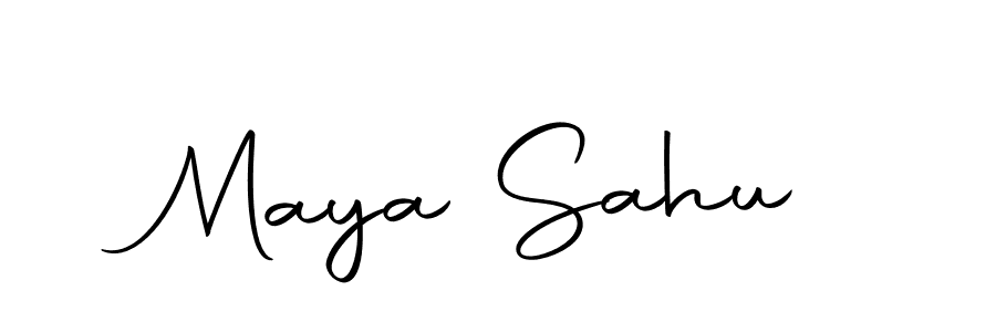 How to make Maya Sahu name signature. Use Autography-DOLnW style for creating short signs online. This is the latest handwritten sign. Maya Sahu signature style 10 images and pictures png