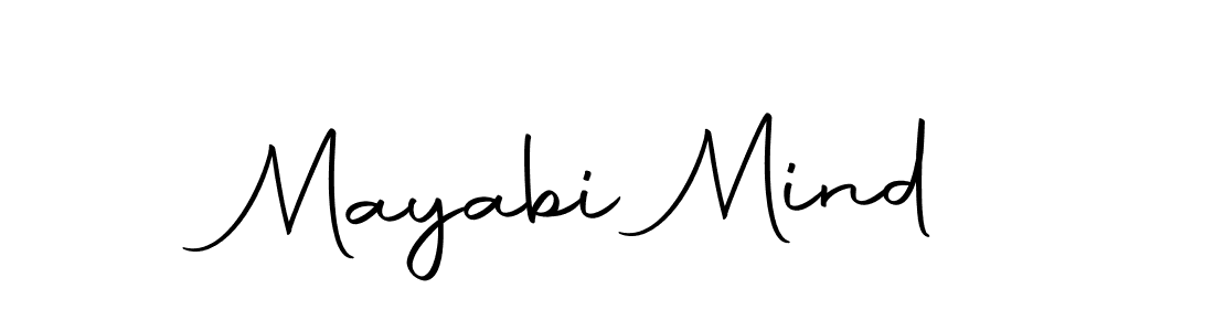 How to make Mayabi Mind name signature. Use Autography-DOLnW style for creating short signs online. This is the latest handwritten sign. Mayabi Mind signature style 10 images and pictures png