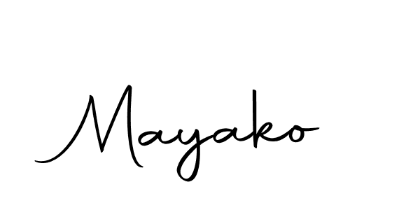 Create a beautiful signature design for name Mayako. With this signature (Autography-DOLnW) fonts, you can make a handwritten signature for free. Mayako signature style 10 images and pictures png