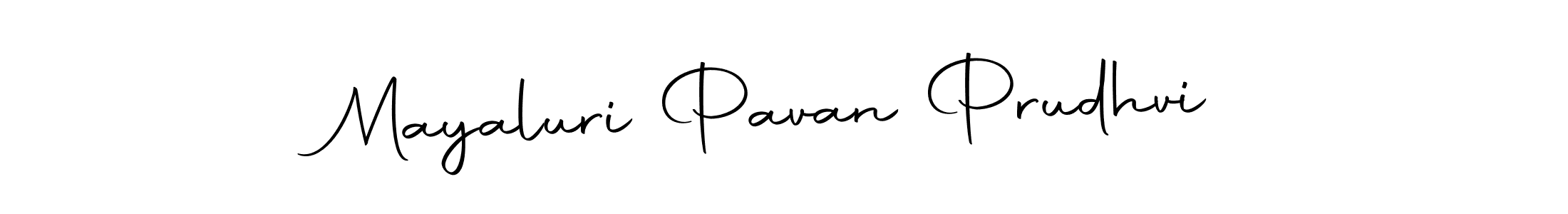Autography-DOLnW is a professional signature style that is perfect for those who want to add a touch of class to their signature. It is also a great choice for those who want to make their signature more unique. Get Mayaluri Pavan Prudhvi name to fancy signature for free. Mayaluri Pavan Prudhvi signature style 10 images and pictures png