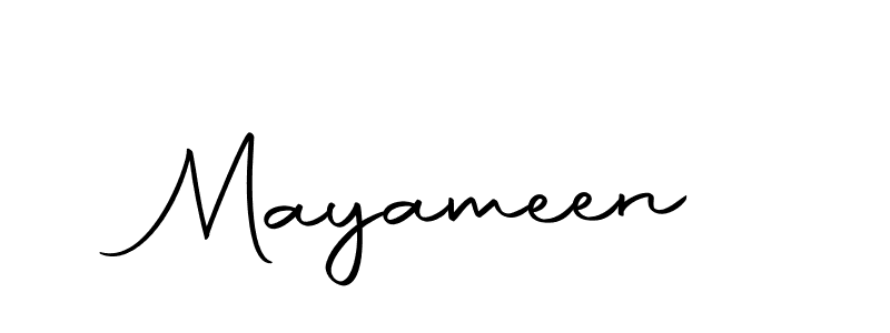 Make a beautiful signature design for name Mayameen. With this signature (Autography-DOLnW) style, you can create a handwritten signature for free. Mayameen signature style 10 images and pictures png