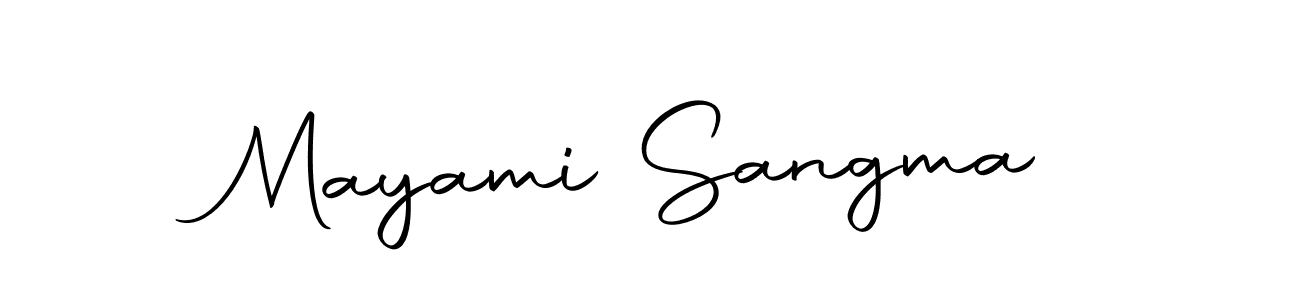 The best way (Autography-DOLnW) to make a short signature is to pick only two or three words in your name. The name Mayami Sangma include a total of six letters. For converting this name. Mayami Sangma signature style 10 images and pictures png