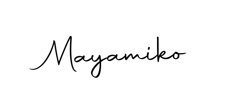 Create a beautiful signature design for name Mayamiko. With this signature (Autography-DOLnW) fonts, you can make a handwritten signature for free. Mayamiko signature style 10 images and pictures png