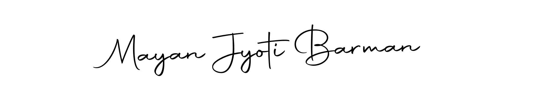 Create a beautiful signature design for name Mayan Jyoti Barman. With this signature (Autography-DOLnW) fonts, you can make a handwritten signature for free. Mayan Jyoti Barman signature style 10 images and pictures png