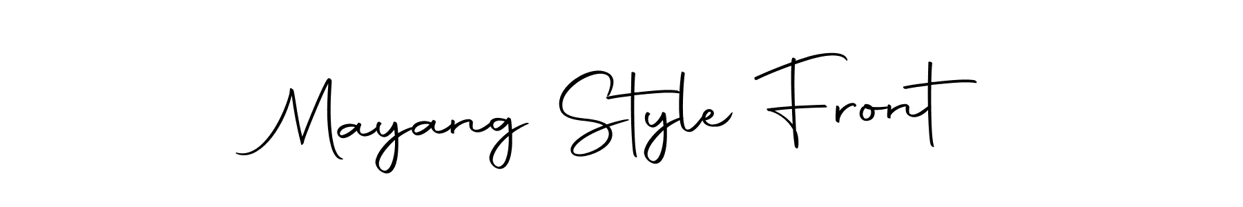 The best way (Autography-DOLnW) to make a short signature is to pick only two or three words in your name. The name Mayang Style Front include a total of six letters. For converting this name. Mayang Style Front signature style 10 images and pictures png