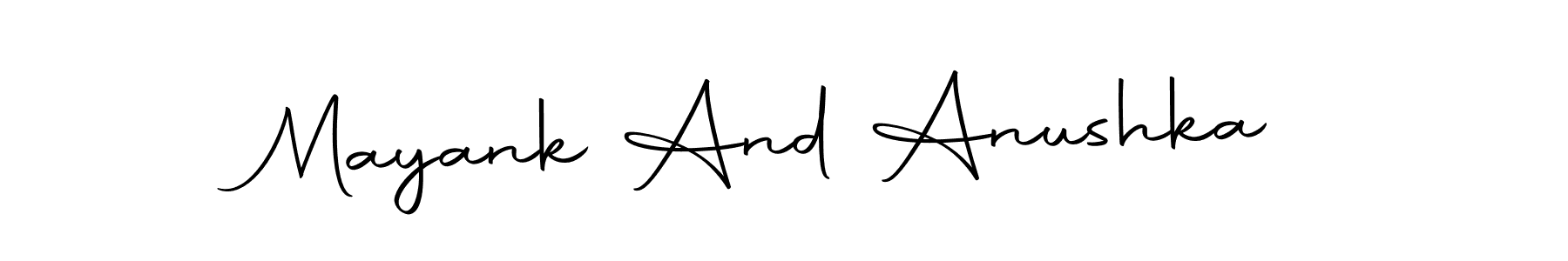 Make a beautiful signature design for name Mayank And Anushka. Use this online signature maker to create a handwritten signature for free. Mayank And Anushka signature style 10 images and pictures png